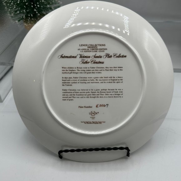 Lenox Father Christmas International Victorian Santas Plate Collection Holiday - Picture 7 of 10